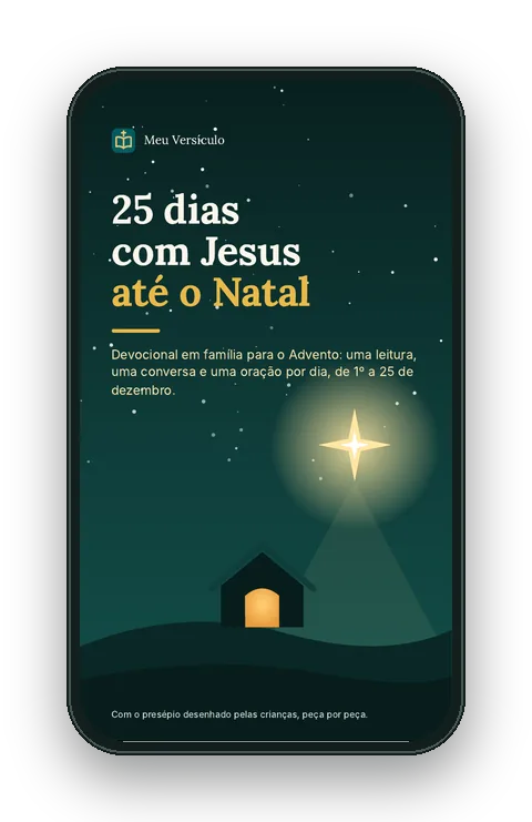 Capa do devocional 25 dias com Jesus até o Natal